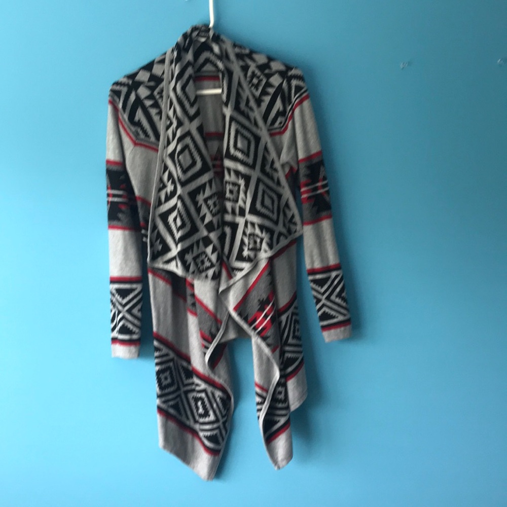 Tribal cardigan sweater